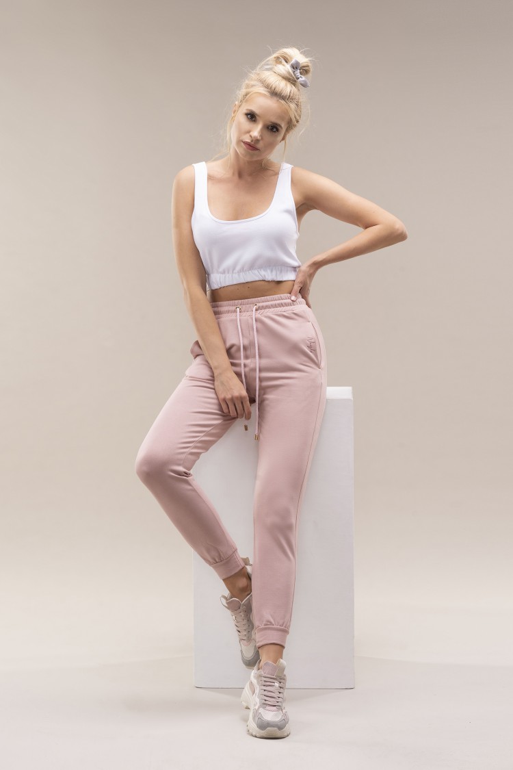 Spodnie dresowe pink powder