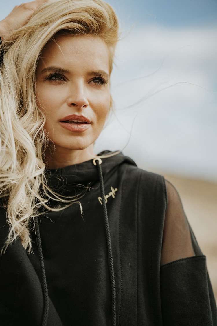 Bluza black z siatką