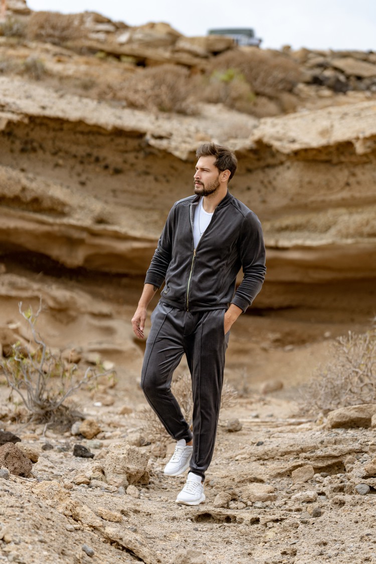 Spodnie welurowe GRAPHITE man