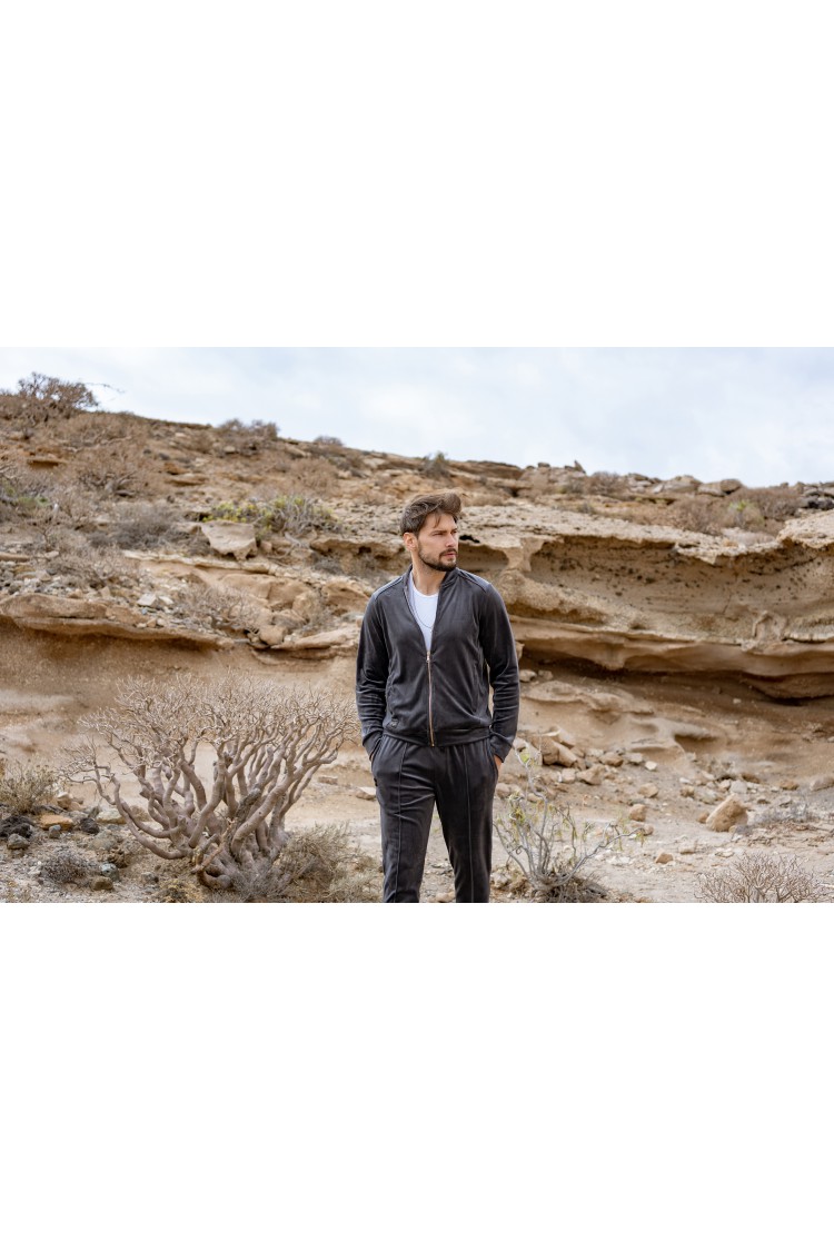 Bomberka welurowa GRAPHITE man