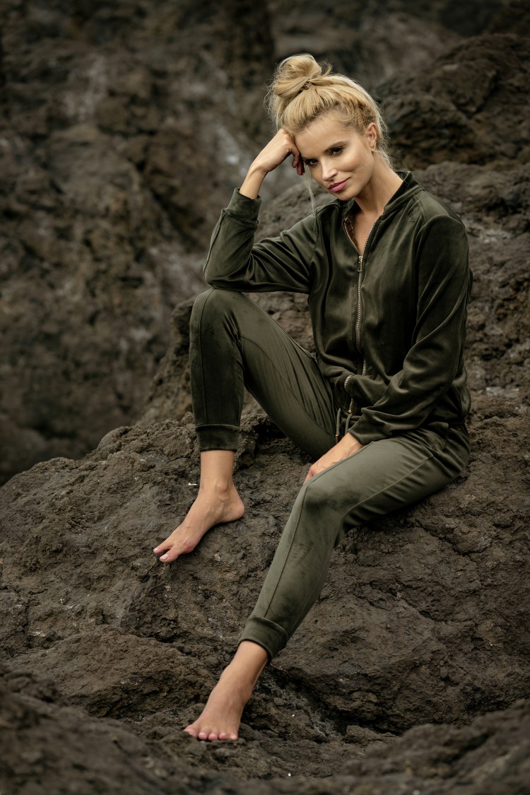 Bomberka welurowa KHAKI woman