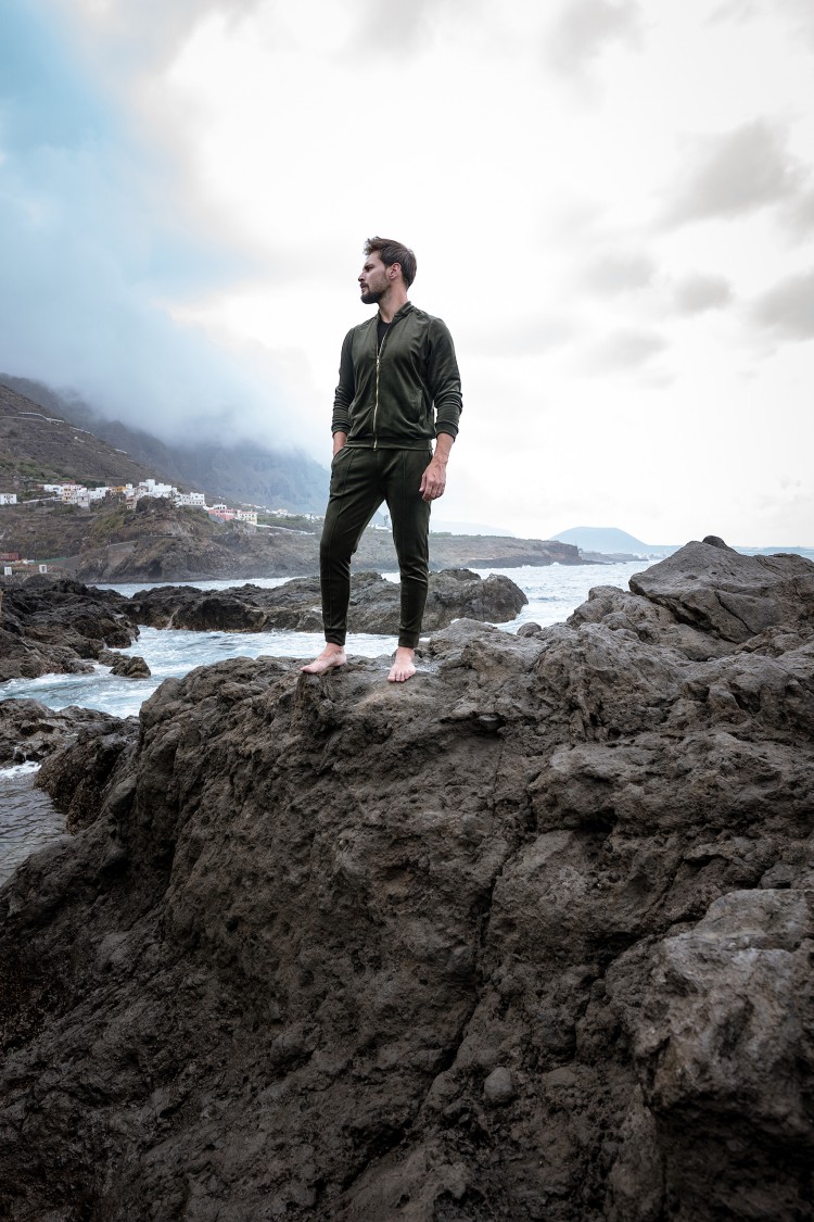 Bomberka welurowa KHAKI man