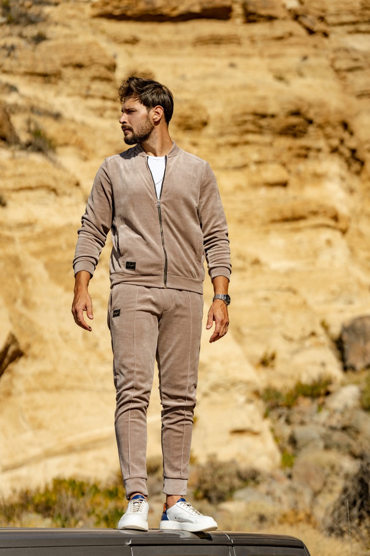 Spodnie welurowe BEIGE man