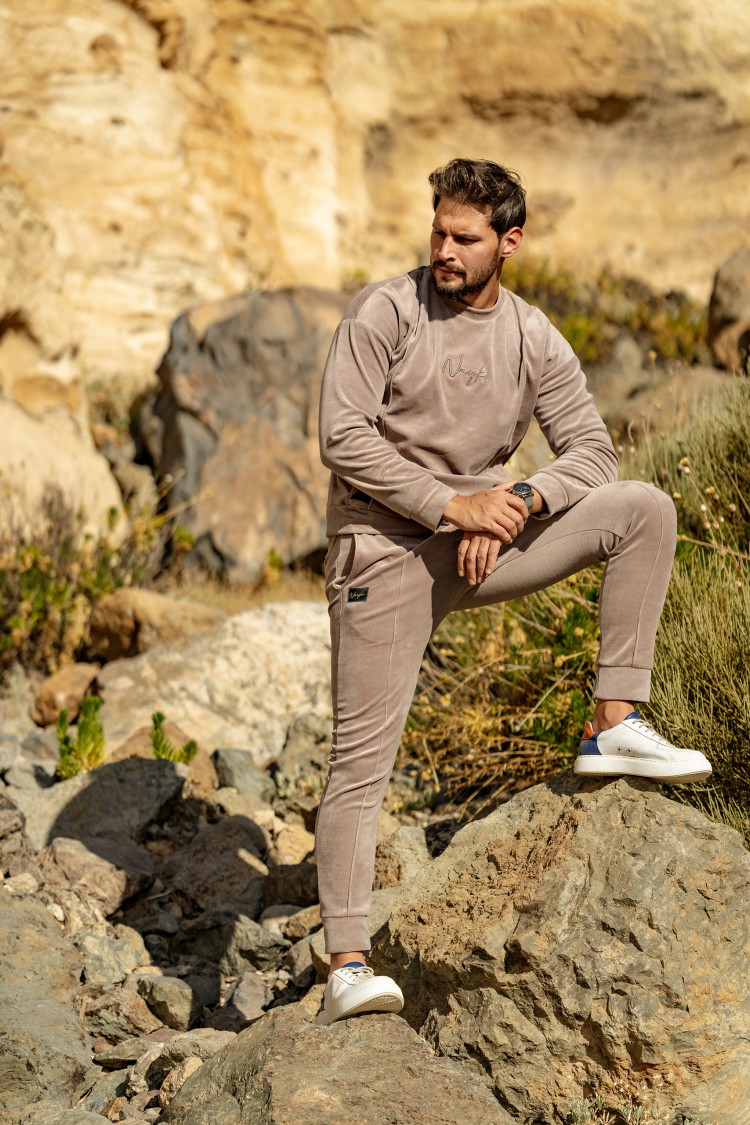 Bluza welurowa BEIGE man