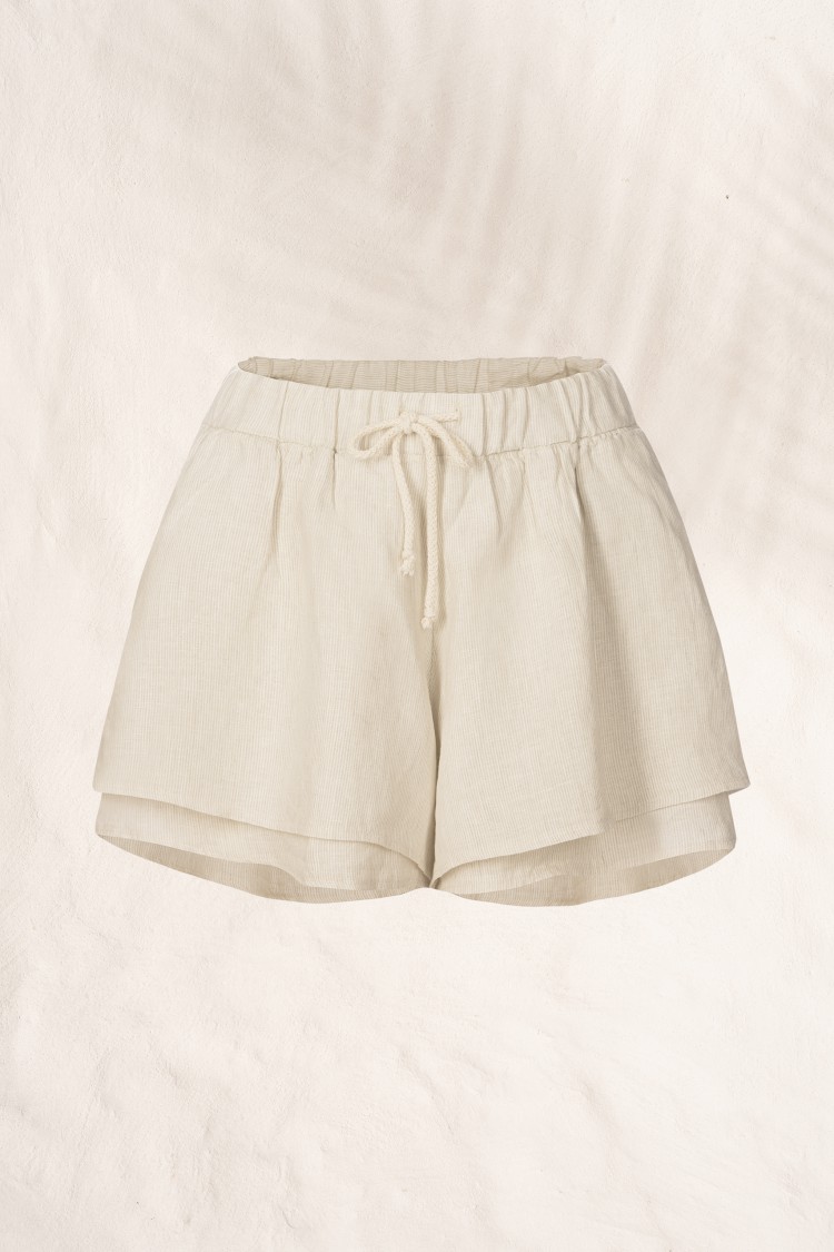 Szorty damskie REYA len